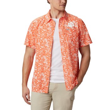 Columbia Overhemd Heren, Collegiate PFG Super Slack Tide - Clemson Oranje, 92TDAPGOS